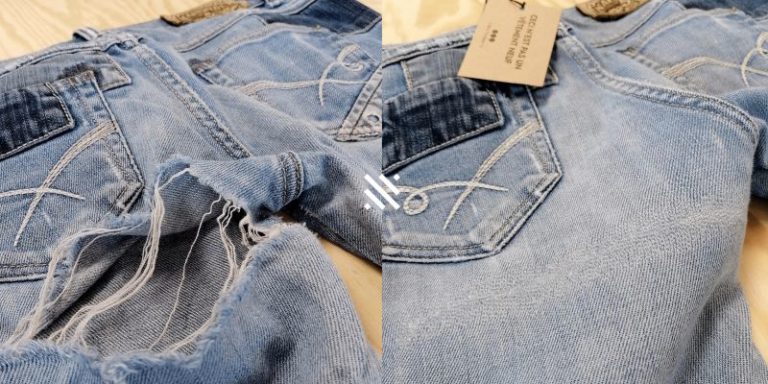 Réparer un jean déchiré - Les Réparables