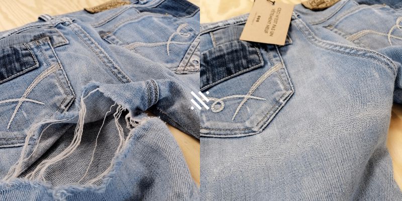 Cours de couture : remplacer le bouton d'un jean 