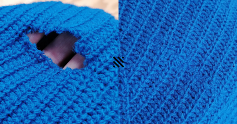 Réparation pull : Comment réparer un trou, accroc d'un pull